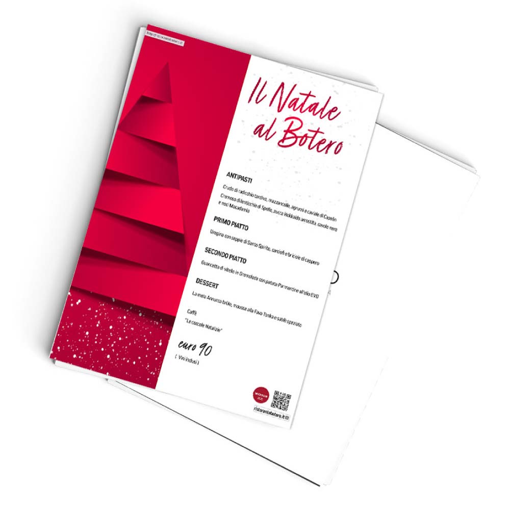 Botero menù conviviali Dicembre 2025