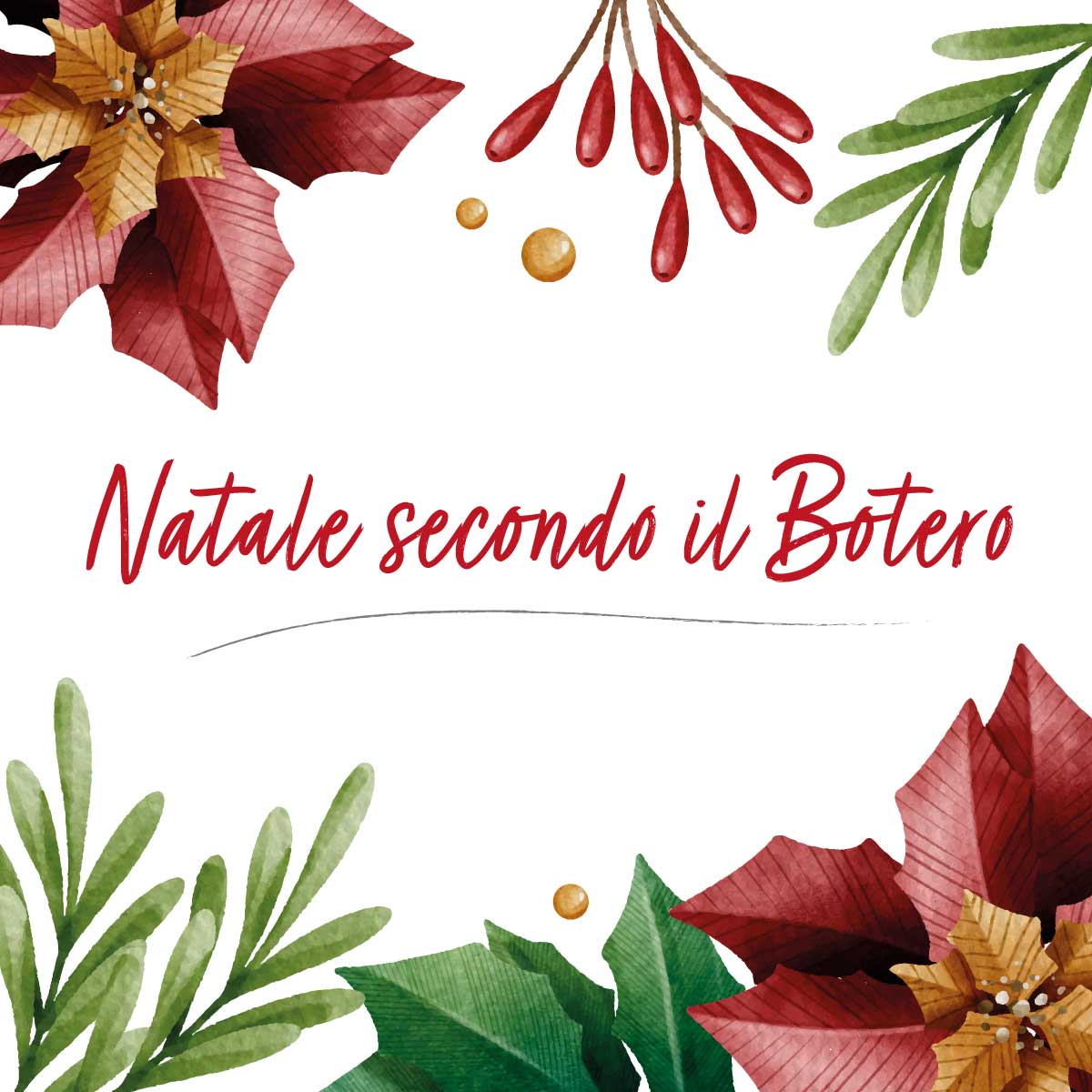Botero menù Natale